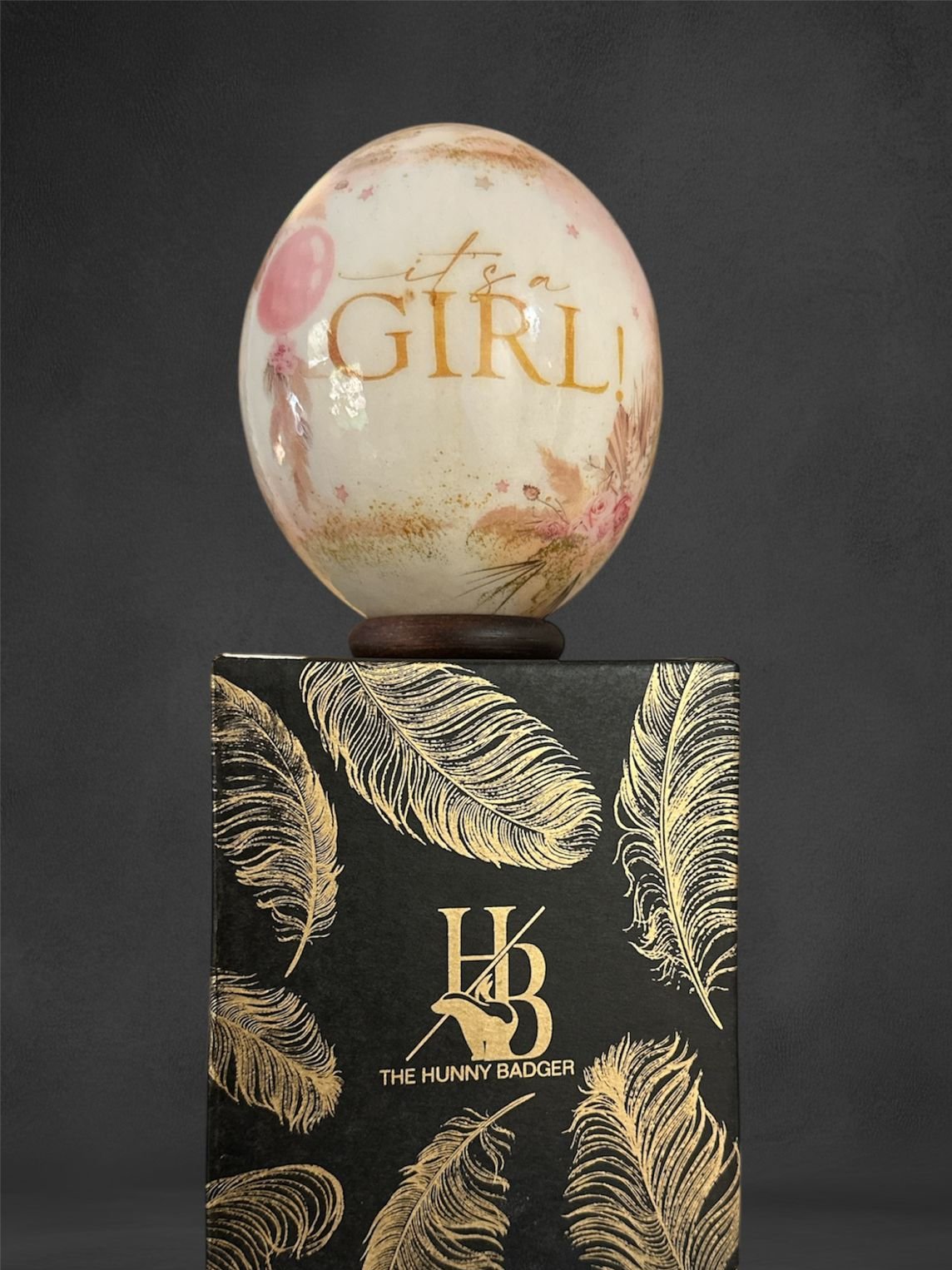 Ostrich Egg It's a Girl